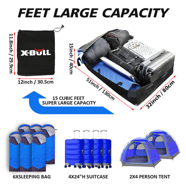 X-BULL Waterproof Car Roof Top Cargo Bag 425L