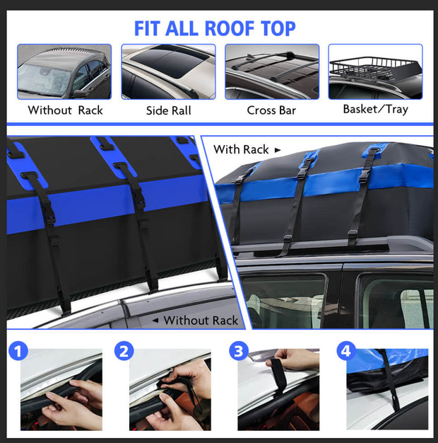 X-BULL Waterproof Car Roof Cargo Bag 595L