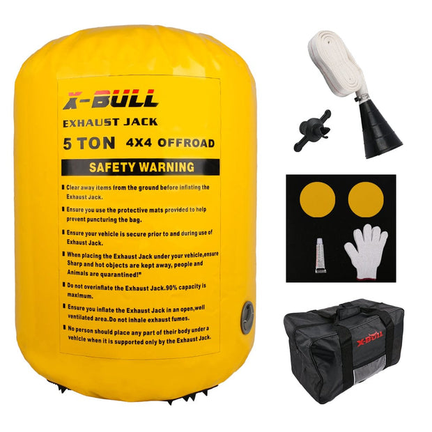 X-BULL 5T Air Jack Recovery Kit – Multi-Layer Exhaust Jack for Off-Road Rescue