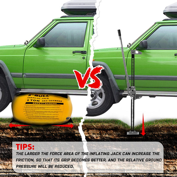 X-BULL 5T Air Jack Recovery Kit – Multi-Layer Exhaust Jack for Off-Road Rescue