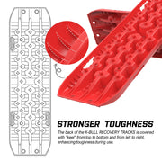 X-BULL 2 Pairs Recovery Tracks 10T Stronger Gen 3.0 - Red