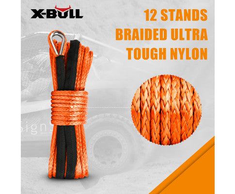 X-BULL Winch Rope Dyneema Synthetic Rope 5.5mm x 13m