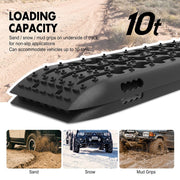 10 Ton Recovery Tracks 4X4 - Black - Sand Mud Snow