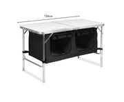 KILIROO Camping Table 120cm Silver (With Black Storage Bag)