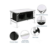 KILIROO Camping Table 120cm Silver (With Black Storage Bag)