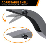 7hp Wood Chipper Shredder Mulcher Grinder Petrol Silver