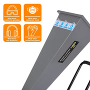 7hp Wood Chipper Shredder Mulcher Grinder Petrol Silver