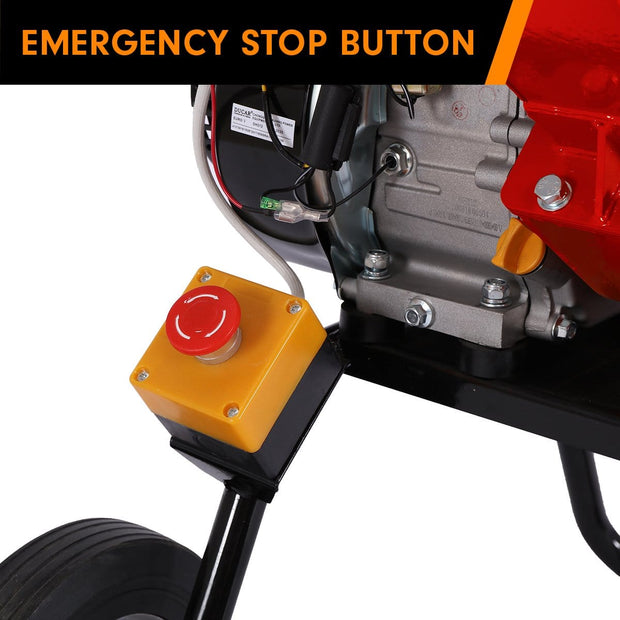 7hp Wood Chipper Shredder Mulcher Grinder Petrol Red