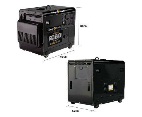 Diesel Generator Single Phase 8.4kw Rated Diesel 6kw 13hp Portable