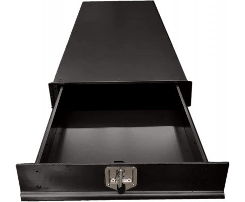 Under Tray Body Tool Box Trundle Drawer 1500 Long UTE Truck ToolBox Black