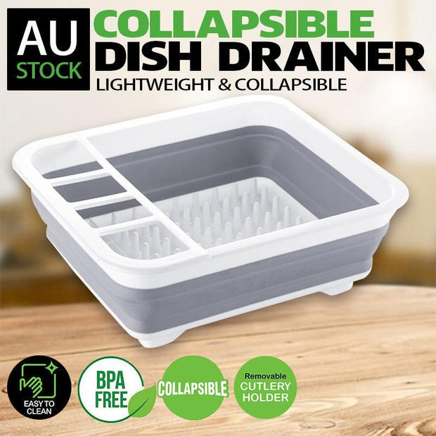Collapsible Dish Drainer Small Spaces Camping Caravan 34CM X 28.5CM