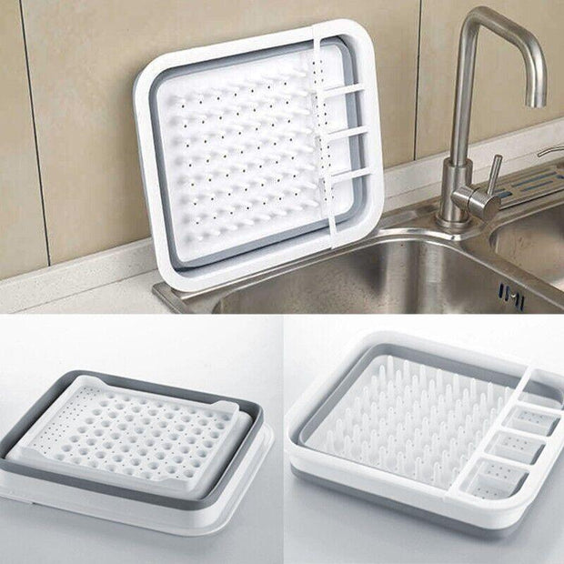 Collapsible Dish Drainer Small Spaces Camping Caravan 34CM X 28.5CM