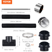 Diesel Heater Pipe Ducting Set
