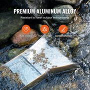 Gold Panning Kit with 50" Aluminum Sluice Box – 23-Piece Complete Prospecting Set