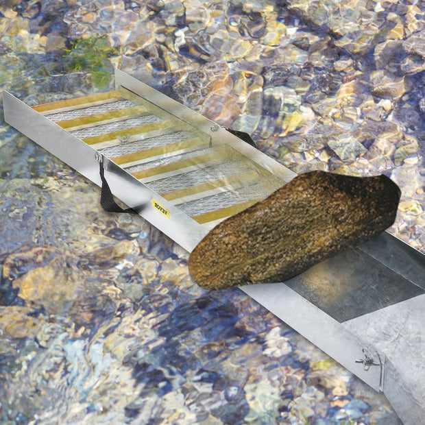 Folding Aluminum Sluice Box, Compact 50" Sluice Box