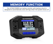 Atem Power Battery Monitor With Shunt High Low Voltage Wire 12V Battery 500A