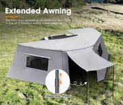 San Hima 270 Degree Awning With Side Wall Free-Standing Camping + "L" Bracket