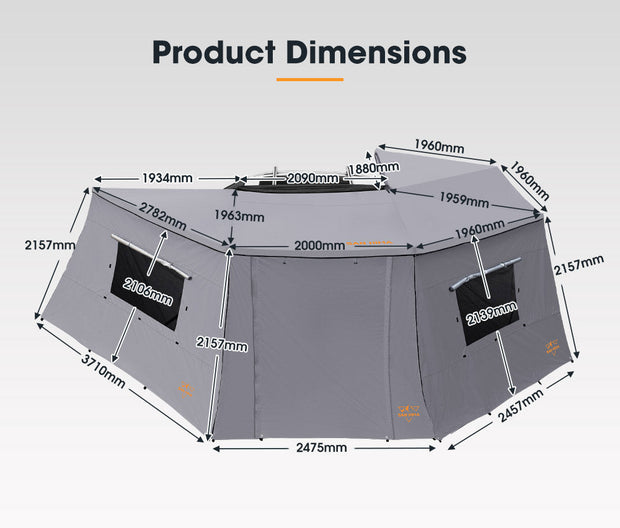 San Hima 270 Degree Awning With Side Walls