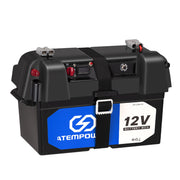 Atem Power Battery Box 12V Portable Deep Cycle AGM Universal Large Marine