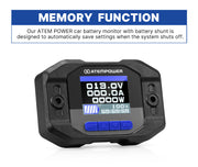 Atem Power Battery Monitor High Low Voltage w/Shunt Wire 12V Battery 200A