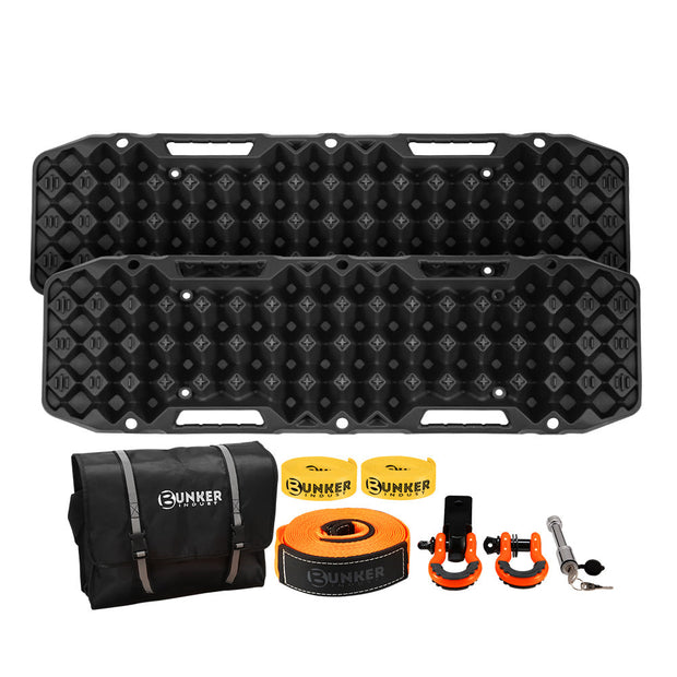 BUNKER INDUST 7PCs Recovery Kit with 10T Black Recovery Tracks