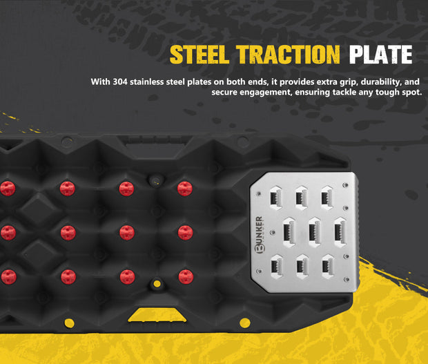 Bunker Indust Pair Recovery Tracks 25T With Steel Traction Plate