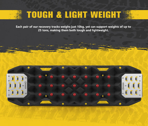 Bunker Indust Pair Recovery Tracks 25T With Steel Traction Plate