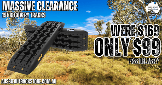 10 Ton Recovery Tracks 4X4 - Black - Sand Mud Snow