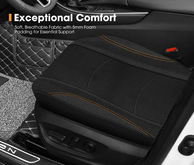 San Hima Car Seat Covers For Nissan Navara Full Set Double Cab Black 2018-2021