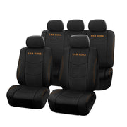 San Hima Car Seat Covers For Ford Ranger Full Set Double Cab Black 2015-2022