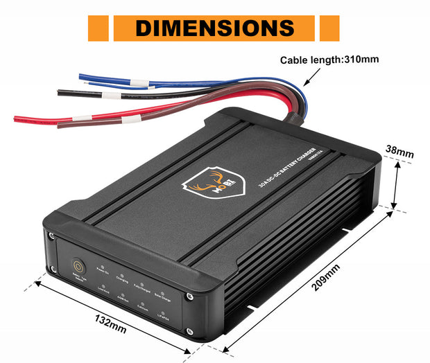 Mobi 30A DC to DC Battery Charger 12V MPPT