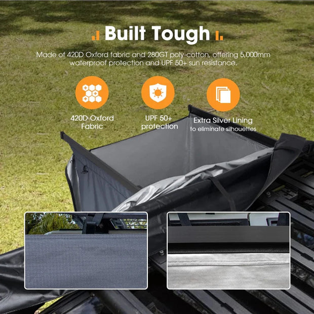 San Hima Dual Shower Awning Instant Ensuite Tent Fold-Out Camping Change Room