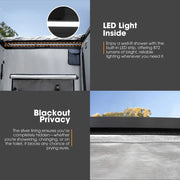 San Hima Dual Shower Awning Instant Ensuite Tent Fold-Out Camping Change Room