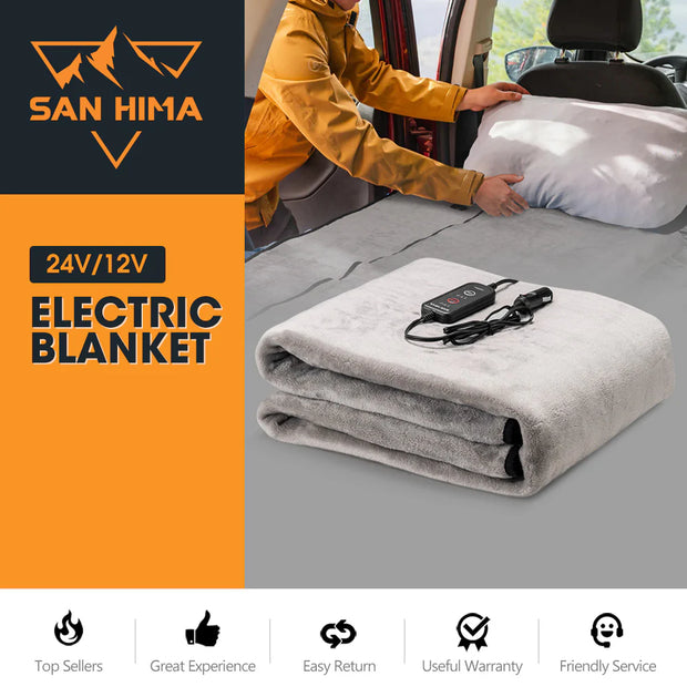 San Hima 12V Electric Blanket with Controller (Washable)