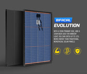 ATEM POWER 12V 200W Bifacial Shingled Solar Panel