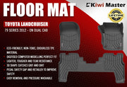 KIWI MASTER Car Floor Mats for Toyota Landcruiser 79 Series 2012 - ON GXL Dual Cab