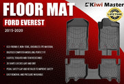 3D TPE Car Floor Mats for Ford Everest 2015-2022