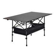 San Hima Folding Camping Table Adjustable Aluminium