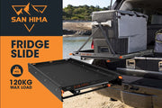San Hima 95L Fridge Slide with Extendable Table Cutting Board Caravan Part 120KG