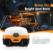 San Hima 4x Dual Colour Camp Light LED Lantern with Inbuilt Lithium Battery