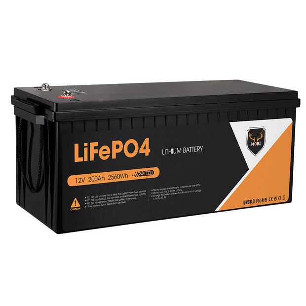 Mobi 12V 200AH Lithium Iron Phosphate Battery LiFePO4