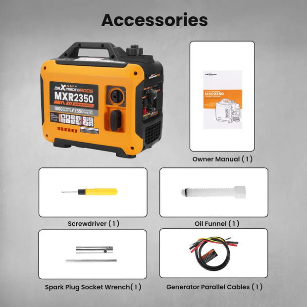 Maxpeedingrods 2kw Super Quiet Portable Inverter Generator
