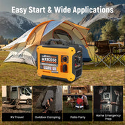 Maxpeedingrods 2kw Super Quiet Portable Inverter Generator
