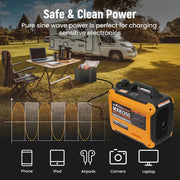 Maxpeedingrods 2kw Super Quiet Portable Inverter Generator