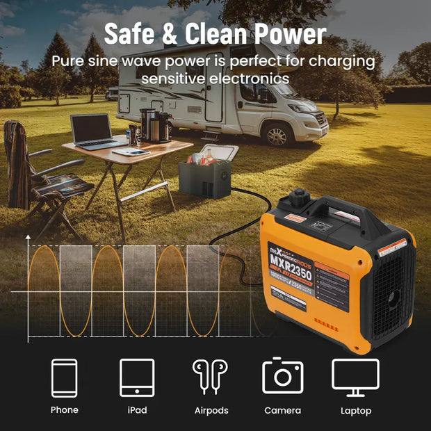 Maxpeedingrods 2kw Super Quiet Portable Inverter Generator