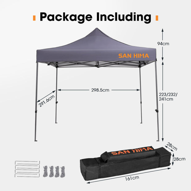 San Hima Portable Gazebo 3m x 3m