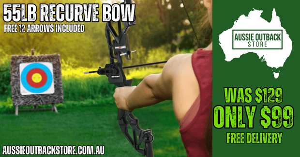 Everfit 55lbs Bow Arrow Set Recurve Takedown Archery Hunting for Beginner Red