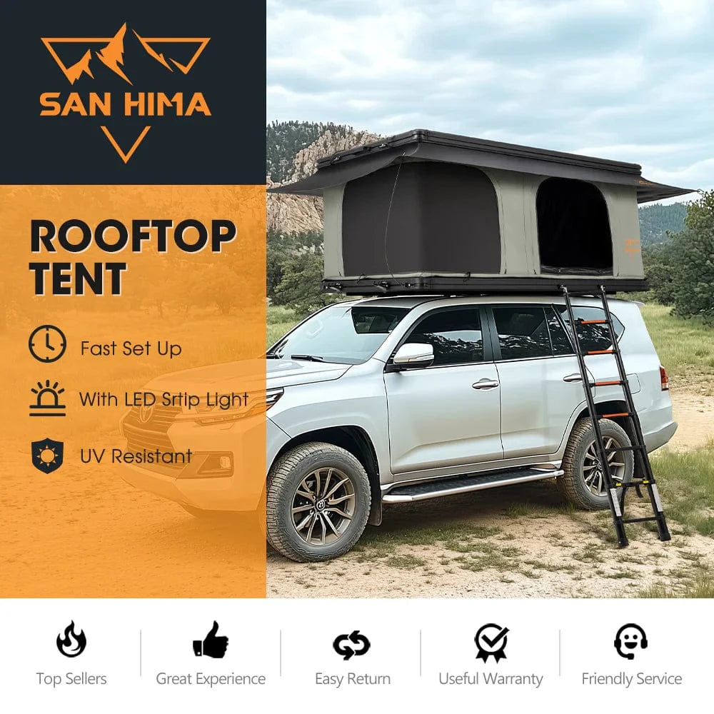 San Hima Gibb Rooftop Tent Hardshell With Ladder Outdoor Waterproof Ca – AussieOutbackStore