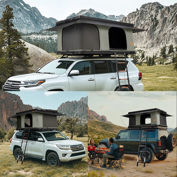 PRE ORDER San Hima Gibb Rooftop Tent Hardshell With Ladder Outdoor Waterproof Camping 4WD