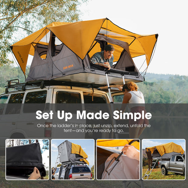 San Hima Alpine Roof Top Tent With Ladder